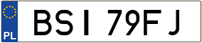 Trailer License Plate